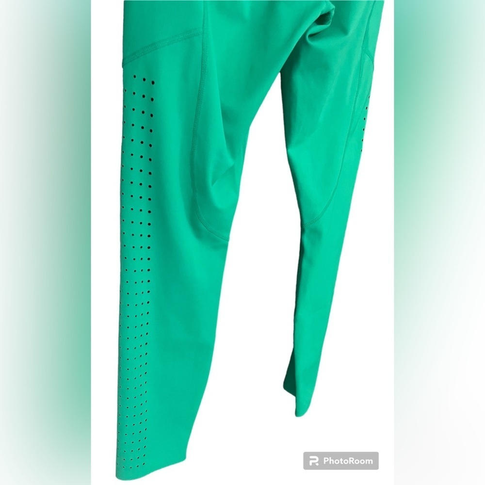 Athleta neon green full length leggings size Small W14 L33 I25 - Picture 3 of 5